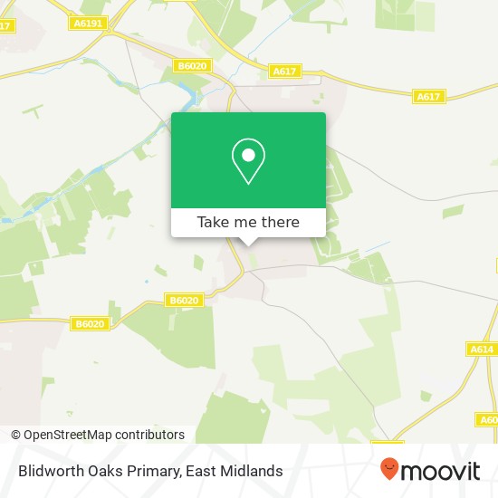 Blidworth Oaks Primary map