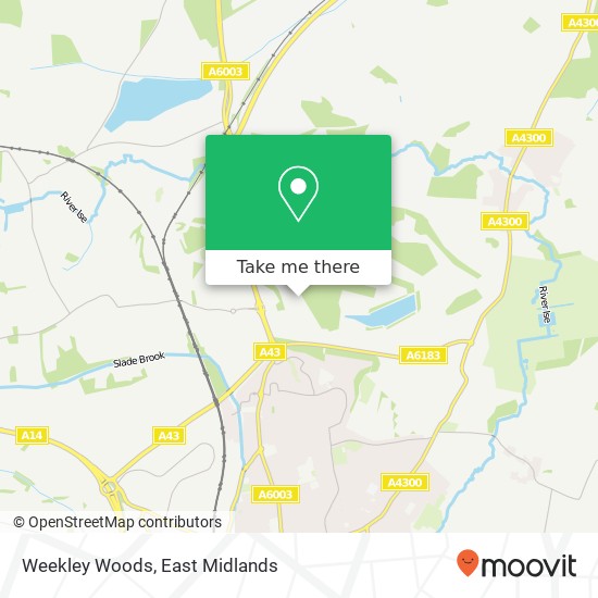 Weekley Woods map