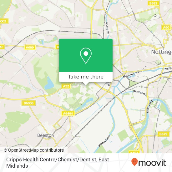 Cripps Health Centre / Chemist / Dentist map