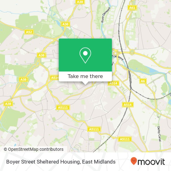 Boyer Street Sheltered Housing map