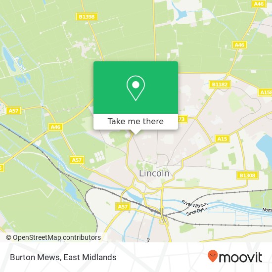 Burton Mews map