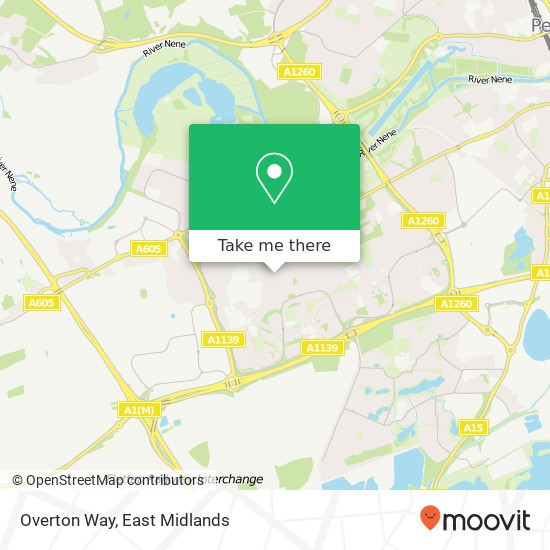 Overton Way map