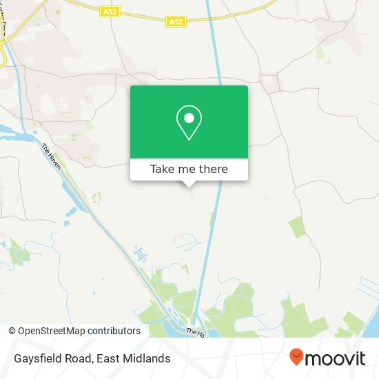 Gaysfield Road map