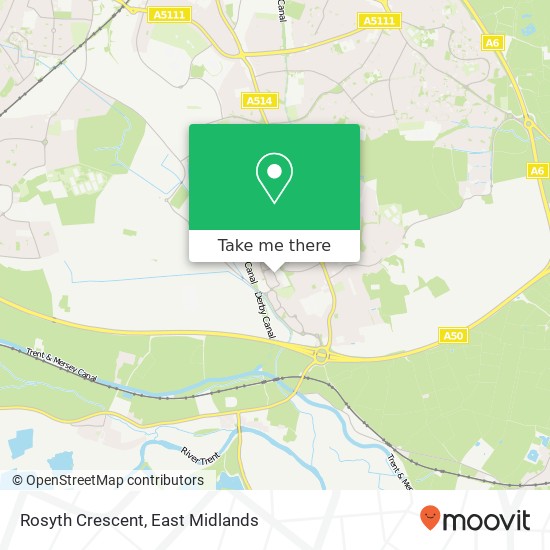 Rosyth Crescent map