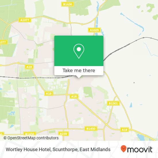 Wortley House Hotel, Scunthorpe map