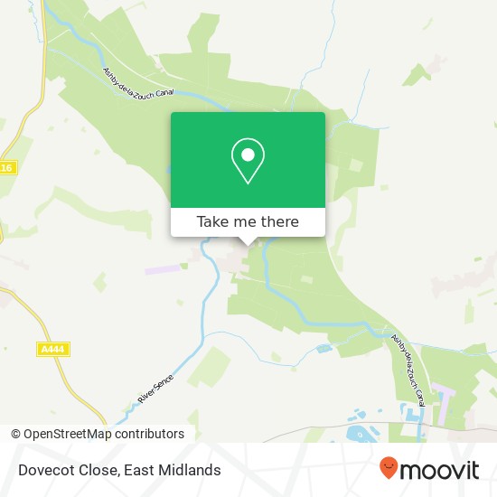 Dovecot Close map