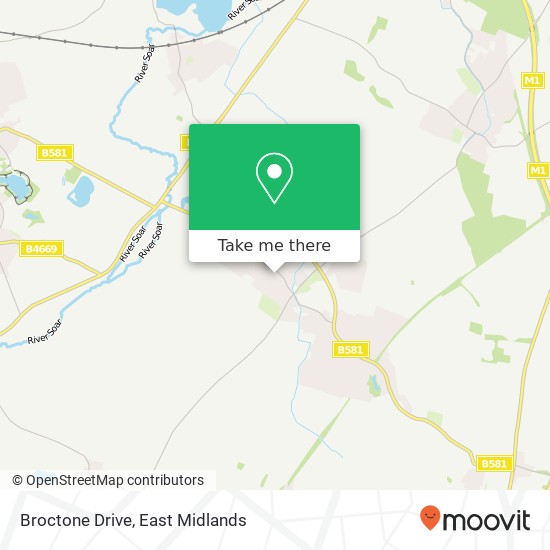 Broctone Drive map