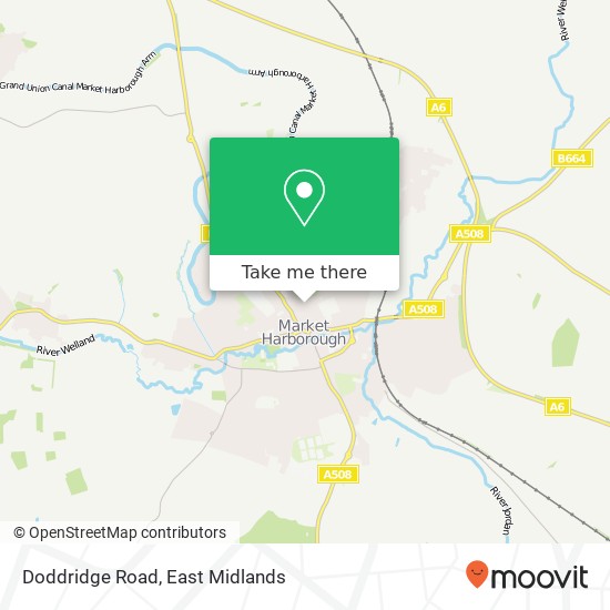 Doddridge Road map