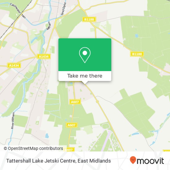 Tattershall Lake Jetski Centre map