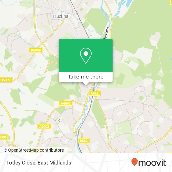 Totley Close map