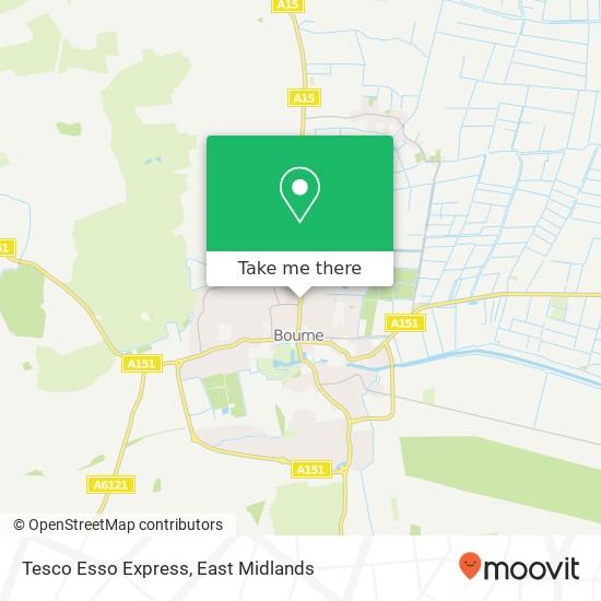 Tesco Esso Express map