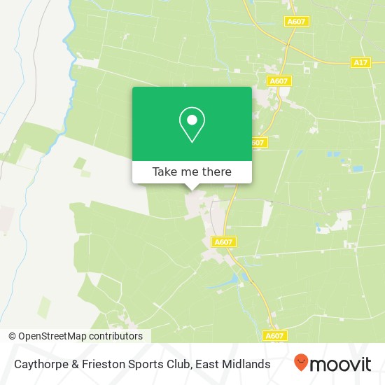 Caythorpe & Frieston Sports Club map