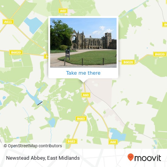 Newstead Abbey map