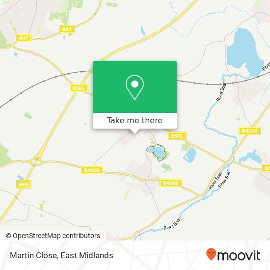 Martin Close map