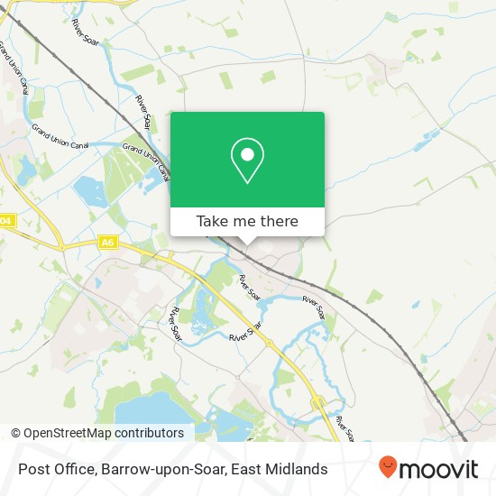 Post Office, Barrow-upon-Soar map