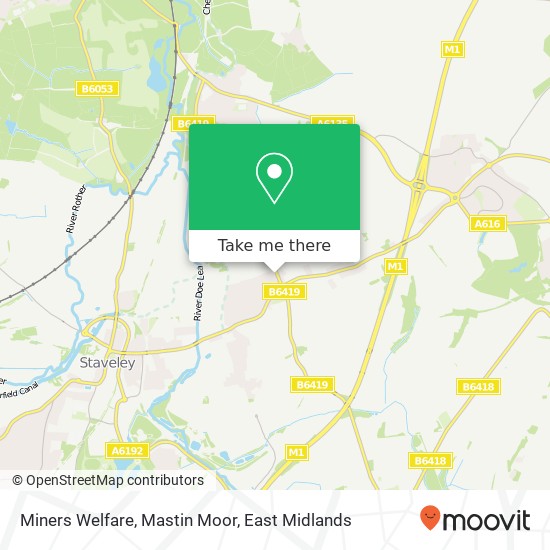 Miners Welfare, Mastin Moor map