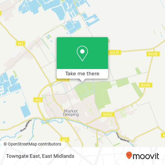 Towngate East map