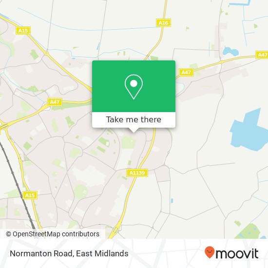 Normanton Road map