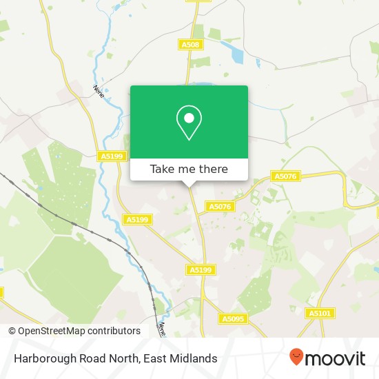 Harborough Road North map