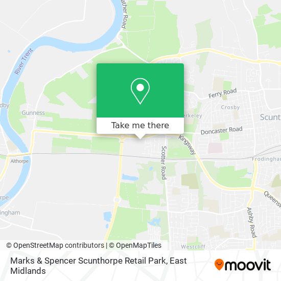 Marks & Spencer Scunthorpe Retail Park map