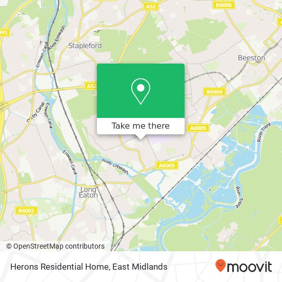 Herons Residential Home map