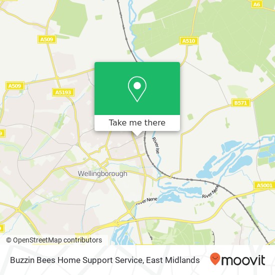 Buzzin Bees Home Support Service map