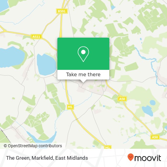 The Green, Markfield map