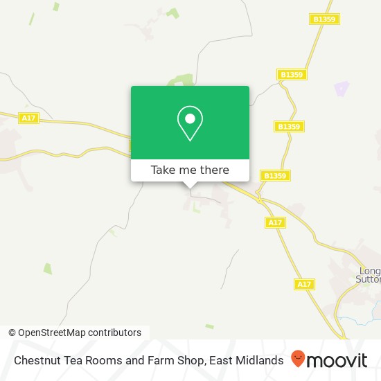 Chestnut Tea Rooms and Farm Shop map