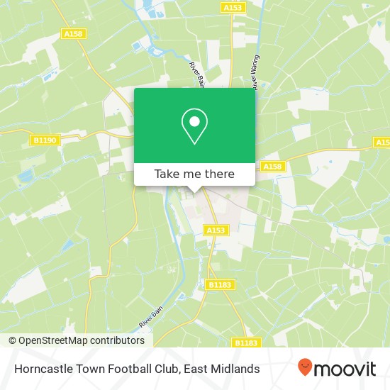 Horncastle Town Football Club map