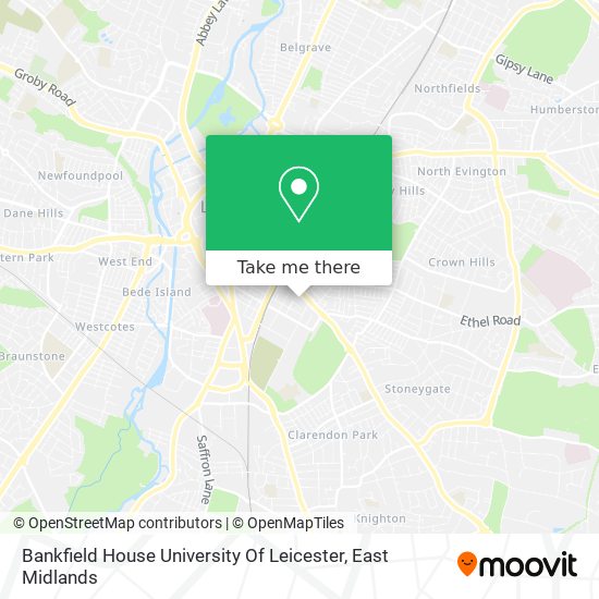 Bankfield House University Of Leicester map