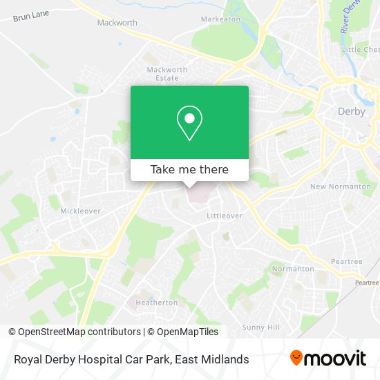 Royal Derby Hospital Car Park map