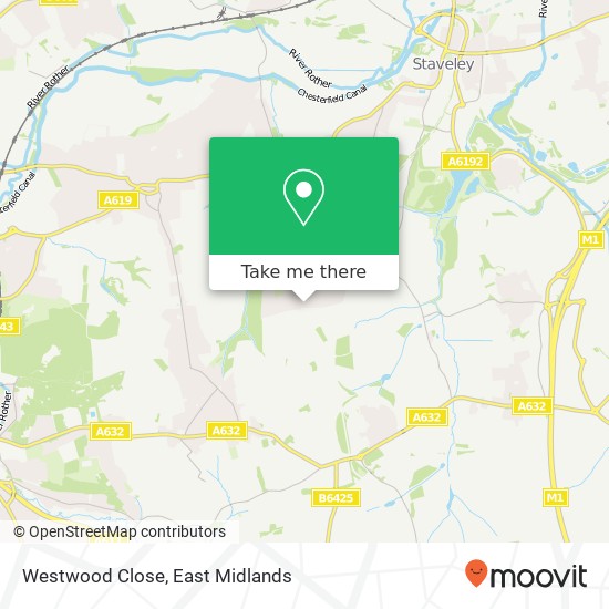 Westwood Close map