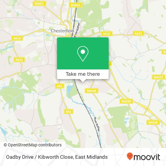 Oadby Drive / Kibworth Close map