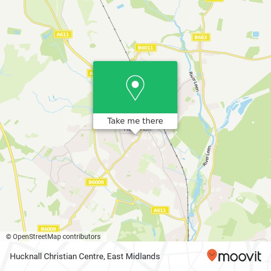 Hucknall Christian Centre map