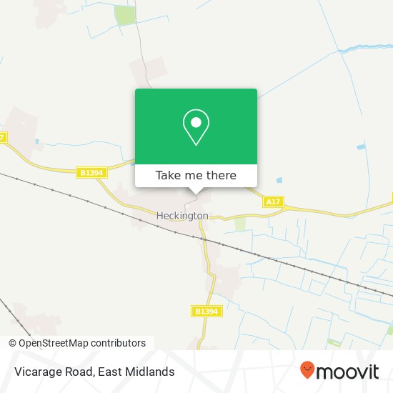 Vicarage Road map