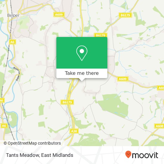 Tants Meadow map
