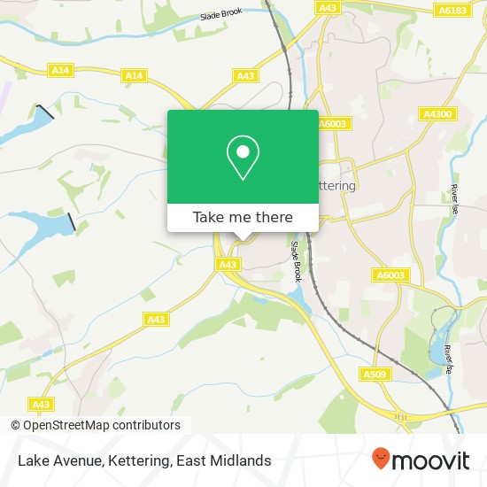 Lake Avenue, Kettering map