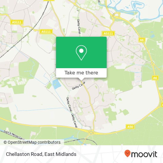 Chellaston Road map