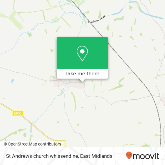 St Andrews church whissendine map