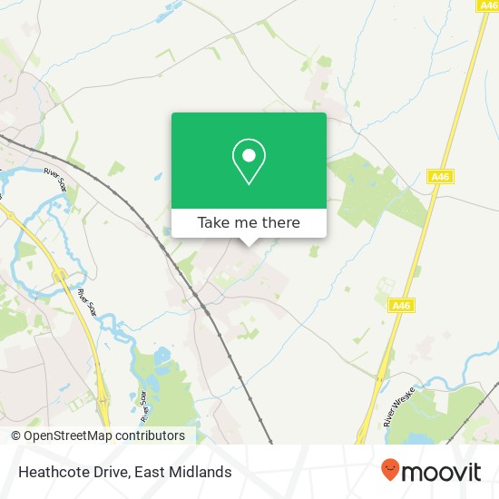 Heathcote Drive map