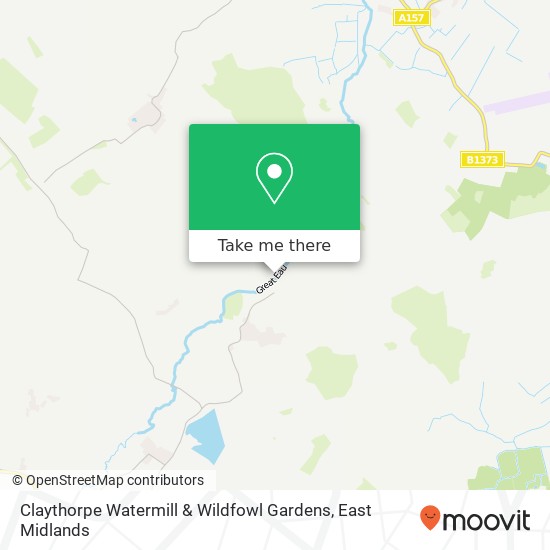 Claythorpe Watermill & Wildfowl Gardens map