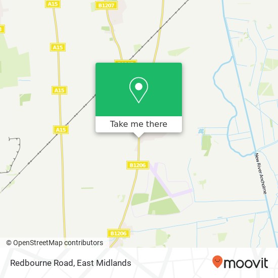 Redbourne Road map