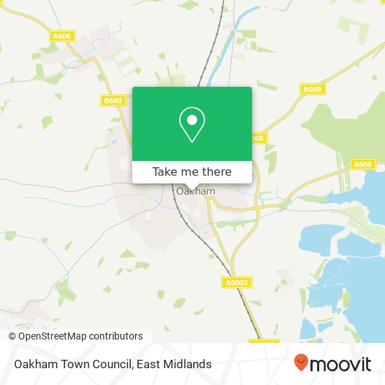 Oakham Town Council map