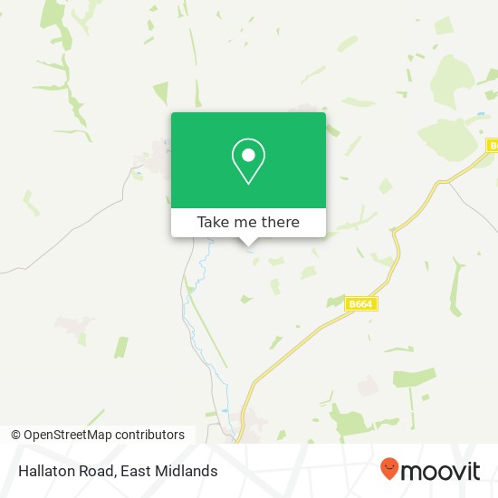 Hallaton Road map