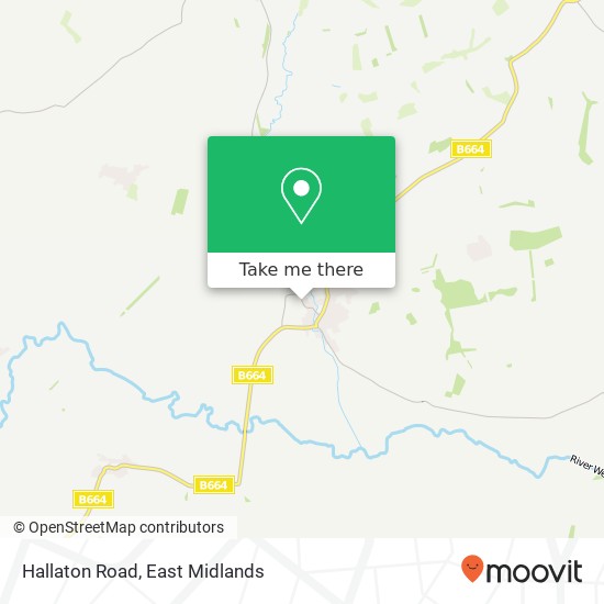 Hallaton Road map