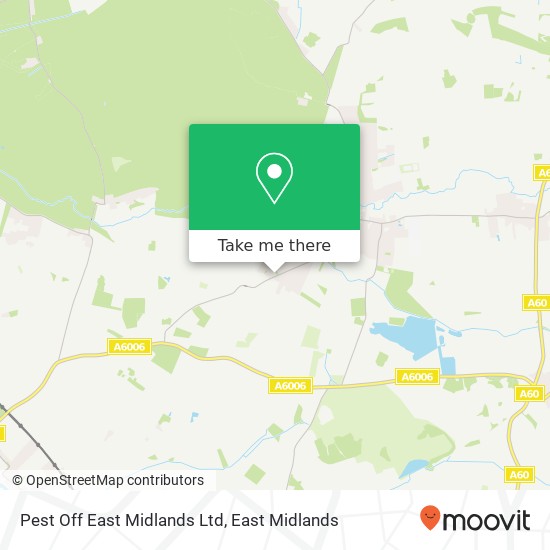 Pest Off East Midlands Ltd map