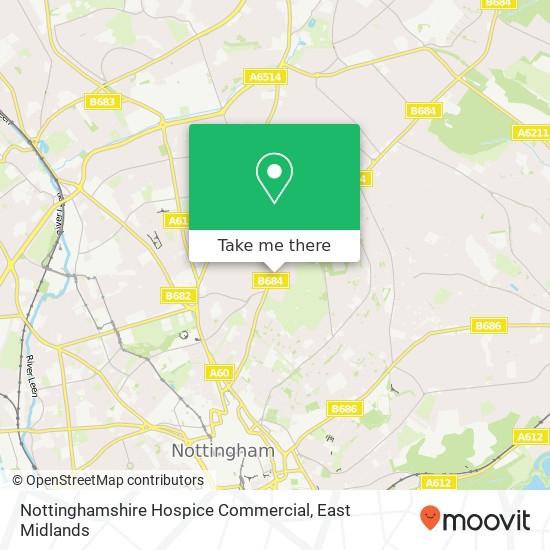 Nottinghamshire Hospice Commercial map