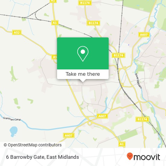 6 Barrowby Gate map