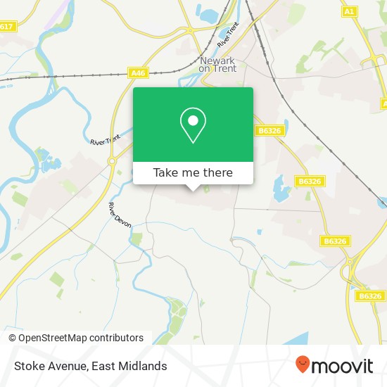 Stoke Avenue map