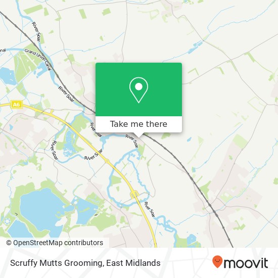 Scruffy Mutts Grooming map